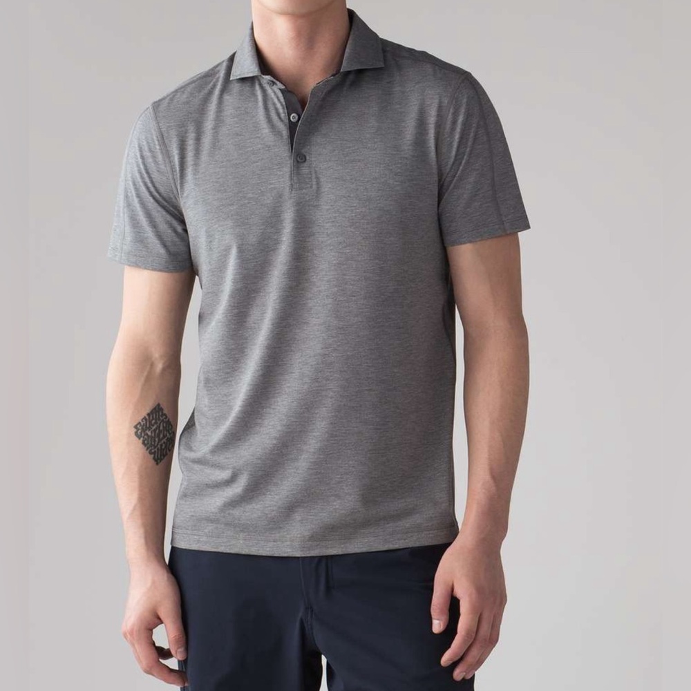 #210 Lululemon Men’s Gray Polo Sz XL